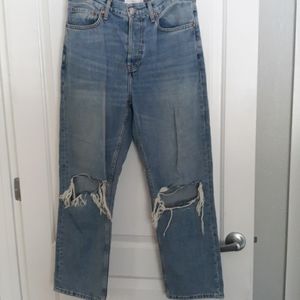 Topshop distressed dad jeans